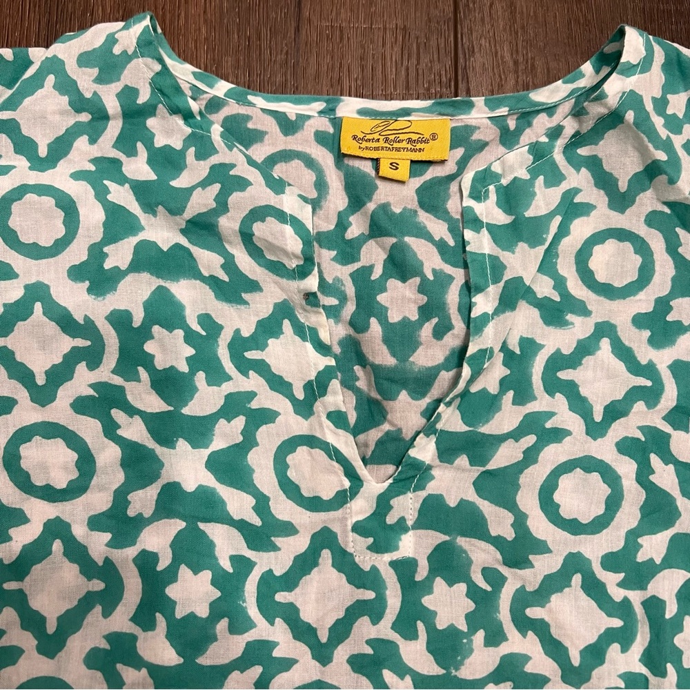 Roberta Roller Rabbit Cotton Tunic Blue - Picture 3 of 8